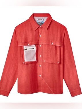 Boston Whaler Vented Fishing Shirt Men’s X-Large – Red/White NWT